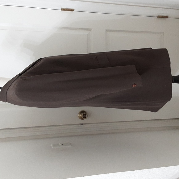 Norton McNaughton Size 14 Vintage Dark Taupe Midi Length Blazer, EUC - Picture 6 of 14